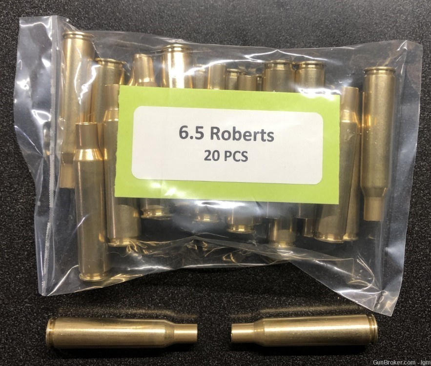 6.5 Roberts Brass Boxer Casings (20)-img-0
