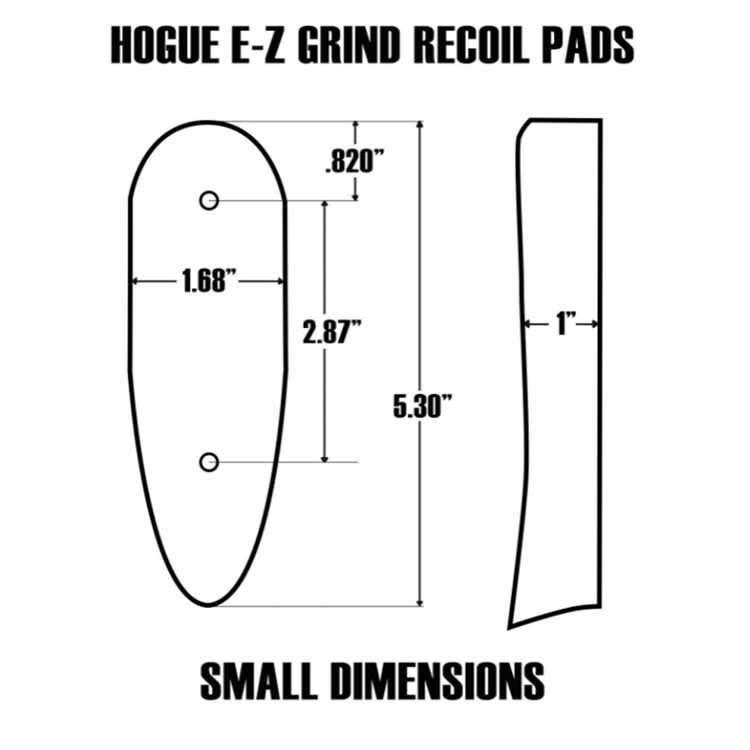 HOGUE EZG Small Recoil Pad (00710)-img-4