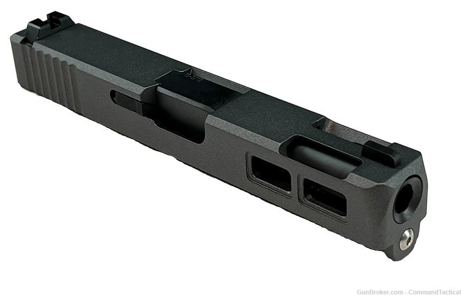 USPA G19 9mm Gen 3 Ported Windowed Built Slide - Color Black-img-0