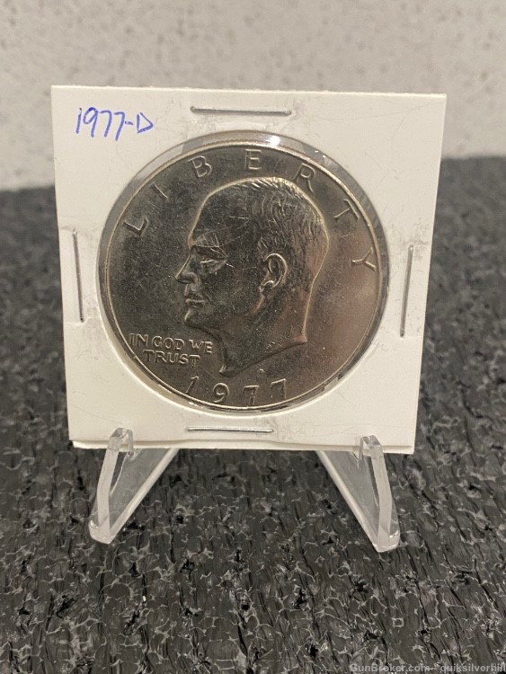 Beautiful 1977 D Dwight “Ike” Eisenhower Dollar Coin-img-0