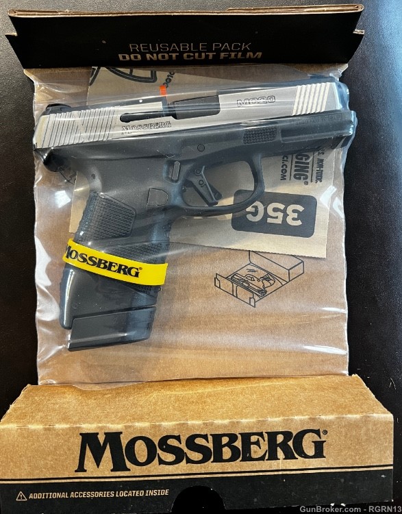 Mossberg MC2C 3.9" 9MM Pistol, 13& 15 round Stainless Steel - 89018 -img-0