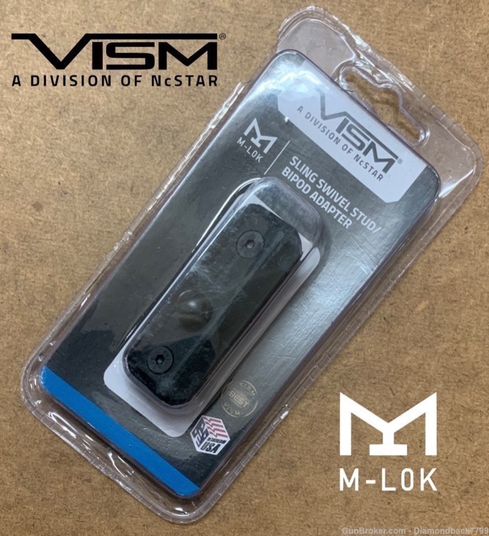 VISM VMMLBA M-LOK Sling Swivel Stud Bipod Adapter-img-0