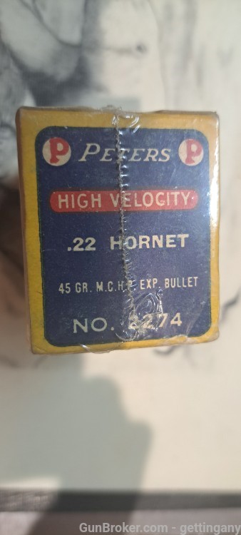 PETERS .22 HORNET HIGH VELOCITY AMMO-img-2