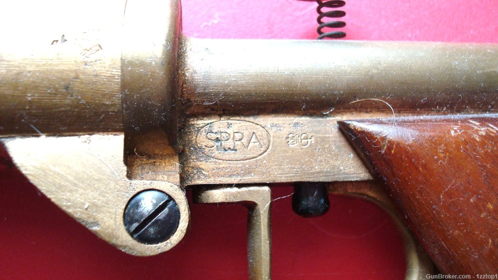 Prototype Brass British Schermuly Flare / Signal Gun - 1 inch Flares. -img-1