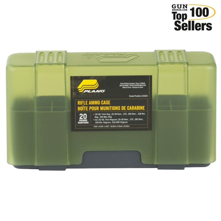 Plano Ammunition Box, Holds 20 Rds Of 20 .30-06/7mm Mag/.338/.340 123020-img-0