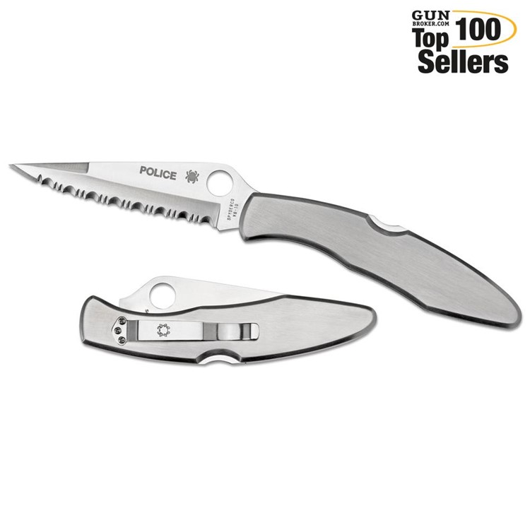 SPYDERCO 4.125in Police Folding Knife (C07S)-img-0