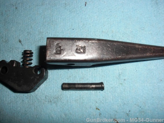German WWII MG42 Front Sight Assembly with "bpr" and/or "PJ" Markings-img-1