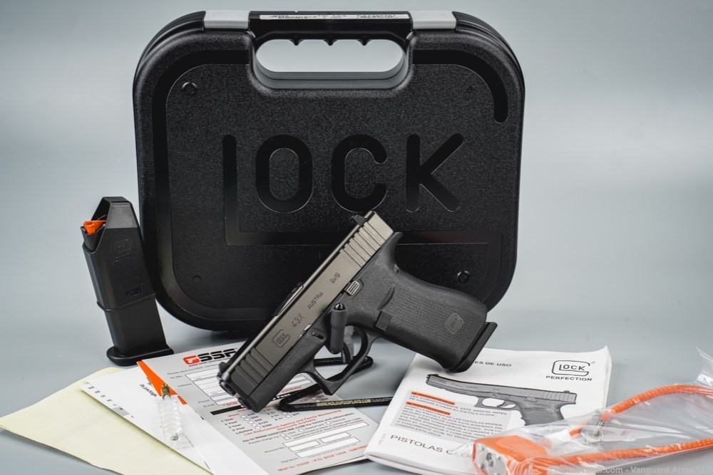 Unfired Glock 43X 9mm Semi-Auto Pistol! 10rd! Penny Auction!-img-0