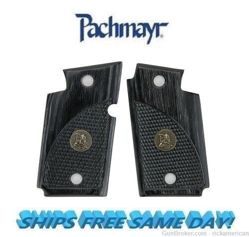 Pachmayr Renegade Charcoal Checkered Grip for Sig P938 NEW! # 63161-img-0