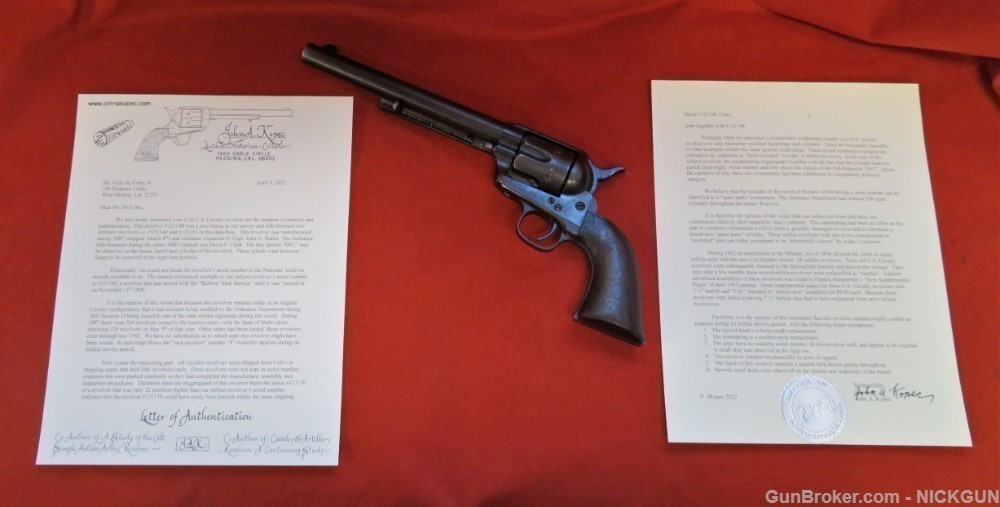 Colt SAA 45 7-1/2  U.S. Kopec letter & factory letter-img-24