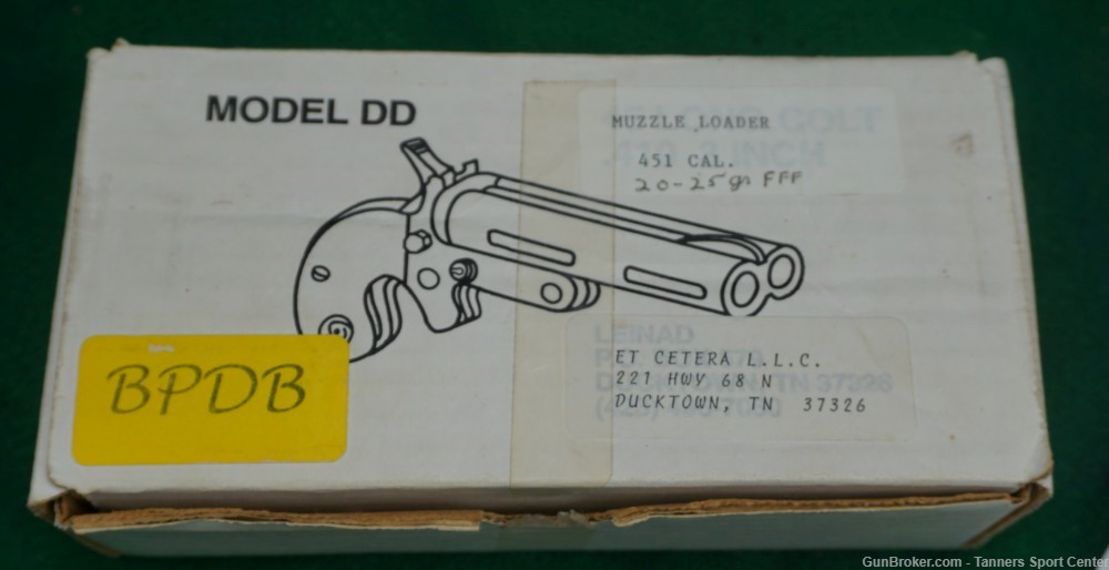 Leinad Model DD .451cal Double Barrel Percussion Derringer 1¢ Start-img-17