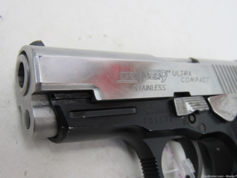 Bersa Thunder 9 Ultra Compact Stainless 9mm $.01 Start No Reserve-img-4