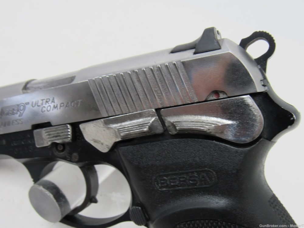 Bersa Thunder 9 Ultra Compact Stainless 9mm $.01 Start No Reserve-img-2