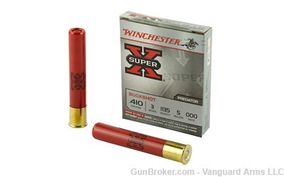 100 Rounds Winchester Ammunition Super-X 410 Gauge 3" 000 Buckshot!-img-0