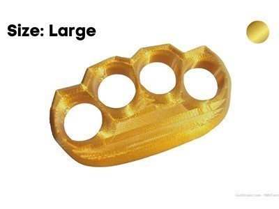 Ergo Knuckles Large Gold Plastic Knuckles