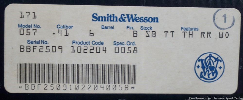 S&W Smith 57 57-2 .41 .41mag 6" Blue No Reserve $.01 Start -img-27