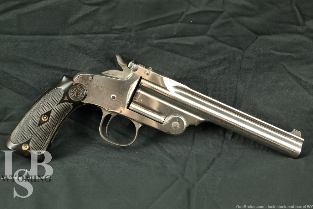 Rare Nickel Smith and Wesson Model of 91 with 6 inch .32cal barrel-img-0