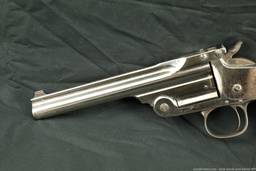 Rare Nickel Smith and Wesson Model of 91 with 6 inch .32cal barrel-img-5