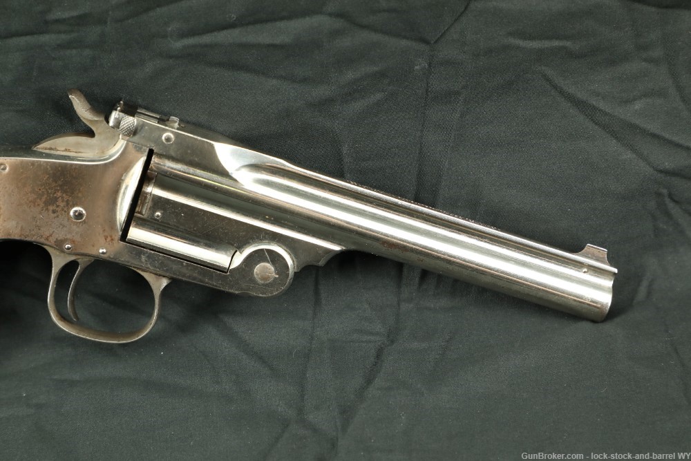 Rare Nickel Smith and Wesson Model of 91 with 6 inch .32cal barrel-img-3