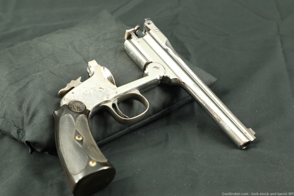 Rare Nickel Smith and Wesson Model of 91 with 6 inch .32cal barrel-img-14