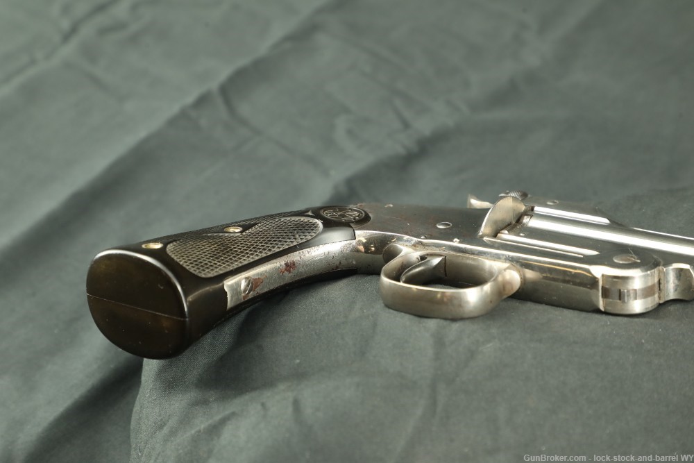 Rare Nickel Smith and Wesson Model of 91 with 6 inch .32cal barrel-img-9