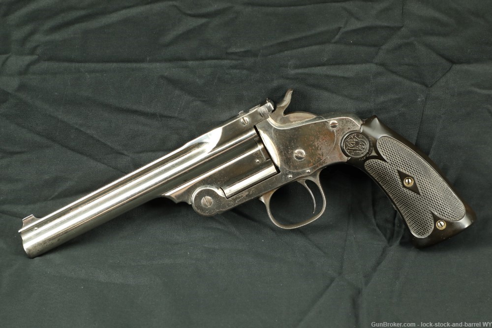 Rare Nickel Smith and Wesson Model of 91 with 6 inch .32cal barrel-img-4
