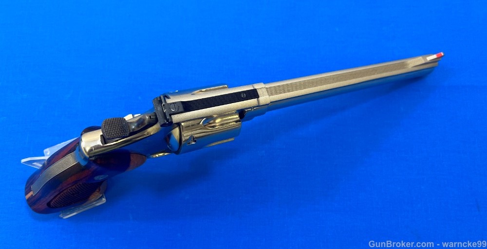 Excellent Smith & Wesson Model 57 (no dash) Nickel Revolver, 8 inch Barrel-img-5
