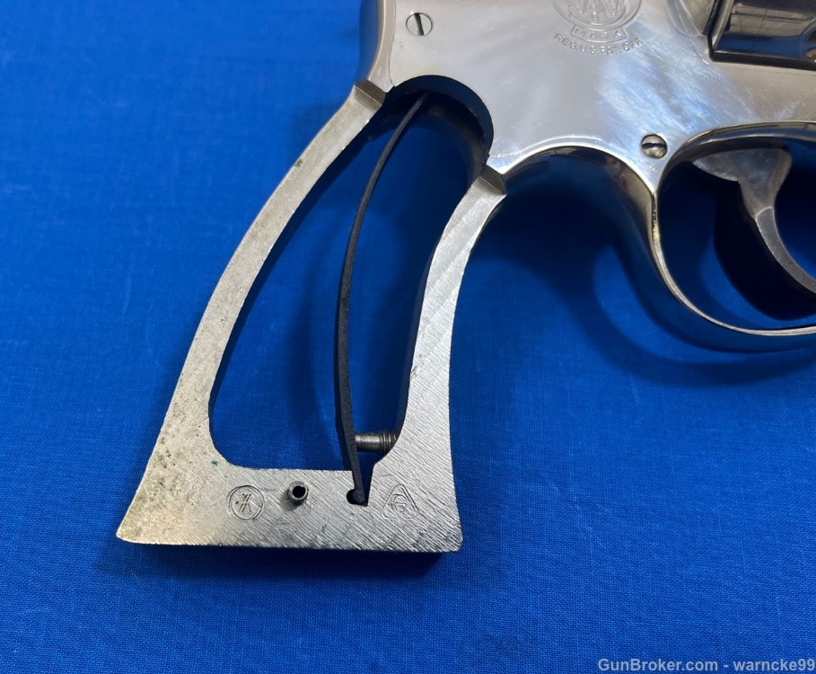 Excellent Smith & Wesson Model 57 (no dash) Nickel Revolver, 8 inch Barrel-img-10