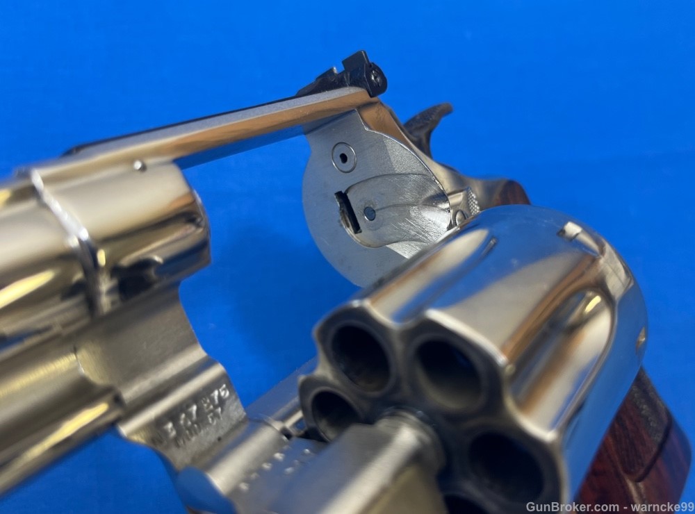 Excellent Smith & Wesson Model 57 (no dash) Nickel Revolver, 8 inch Barrel-img-8