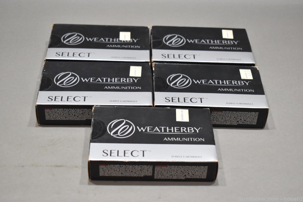 5 Boxes 100 Rds Weatherby Select 6.5 RPM 140G Interlock Ultra High Velocity-img-4