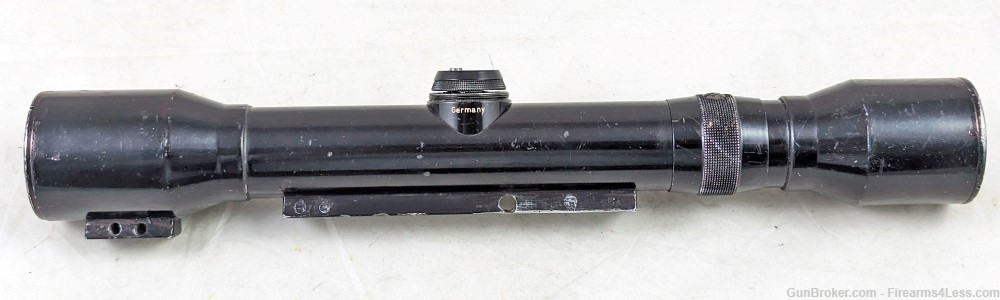 German Rifle Scope 4x36 for Double Claw Mount Drilling Vintage-img-0