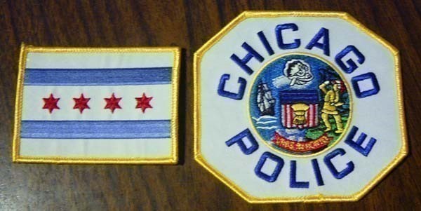 Chicago Police Sergeant & Flag patch set of 2-img-0