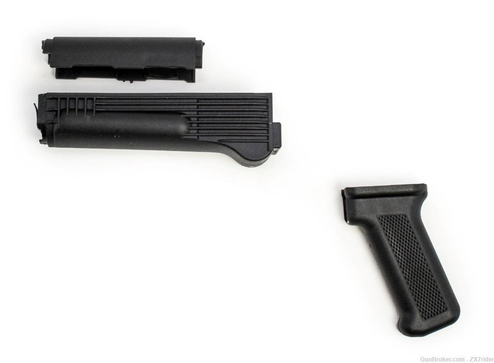 New AK Black Polymer Polish Handguard Set & Pistol Grip AKM Style AK-47 74-img-2