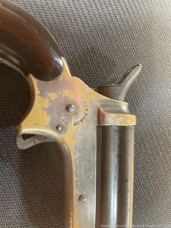 Antique Sharps pepperbox 4-shot .22rf derringer-img-3