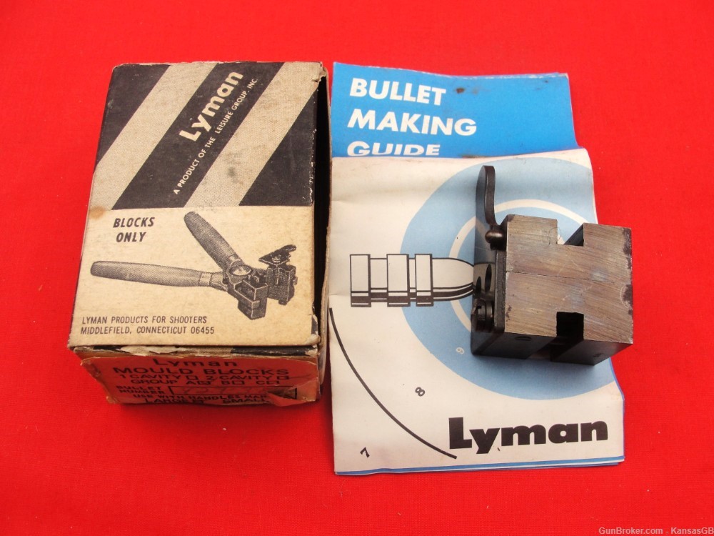Lyman 429383 DC 245 gr RN bullet mould blocks-img-0