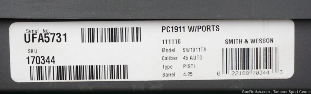 S&W Smith Performance Center PC SW1911 1911 45 45acp Ported 170344-img-22