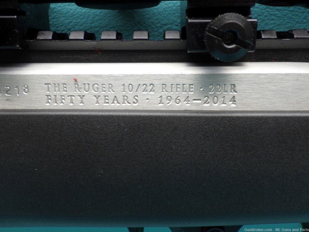 Ruger 10/22 50th Anniversary (11173) .22LR 18.5"bbl Rifle W/ Scope PENNY! -img-8