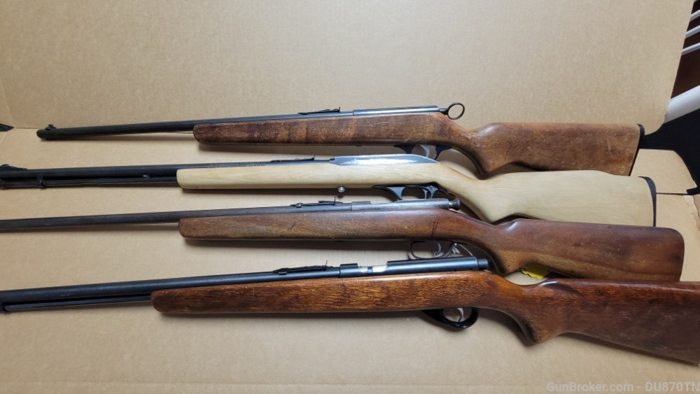 4 .22 rifles Marlin Model 60, J C Higgins, Ranger, Gun store inventory .01-img-7