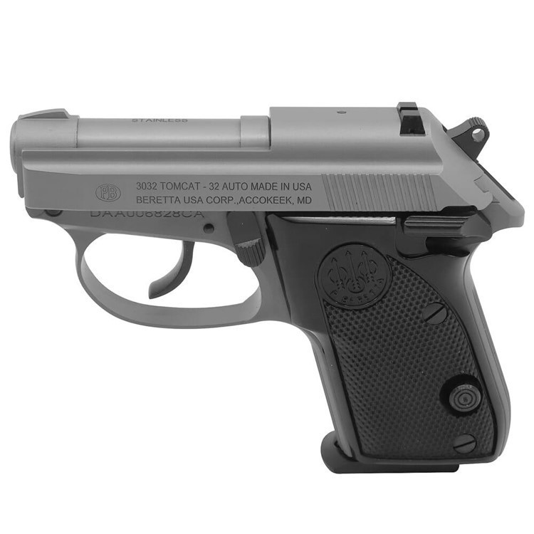 Beretta 3032 Tomcat Inox .32 ACP CA Compliant 7rd Pistol J320500CA-img-0