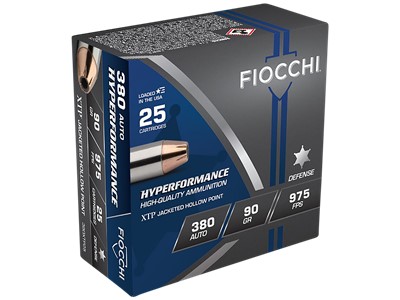 Fiocchi Hyperformance 380xtp25 380 90 XTP 25 rounds