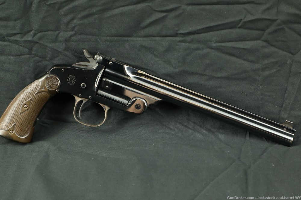 Factory Reblued Smith and Wesson Model of 91 with 8 inch 22 cal barrel C&R-img-2
