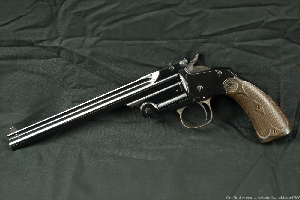Factory Reblued Smith and Wesson Model of 91 with 8 inch 22 cal barrel C&R-img-5
