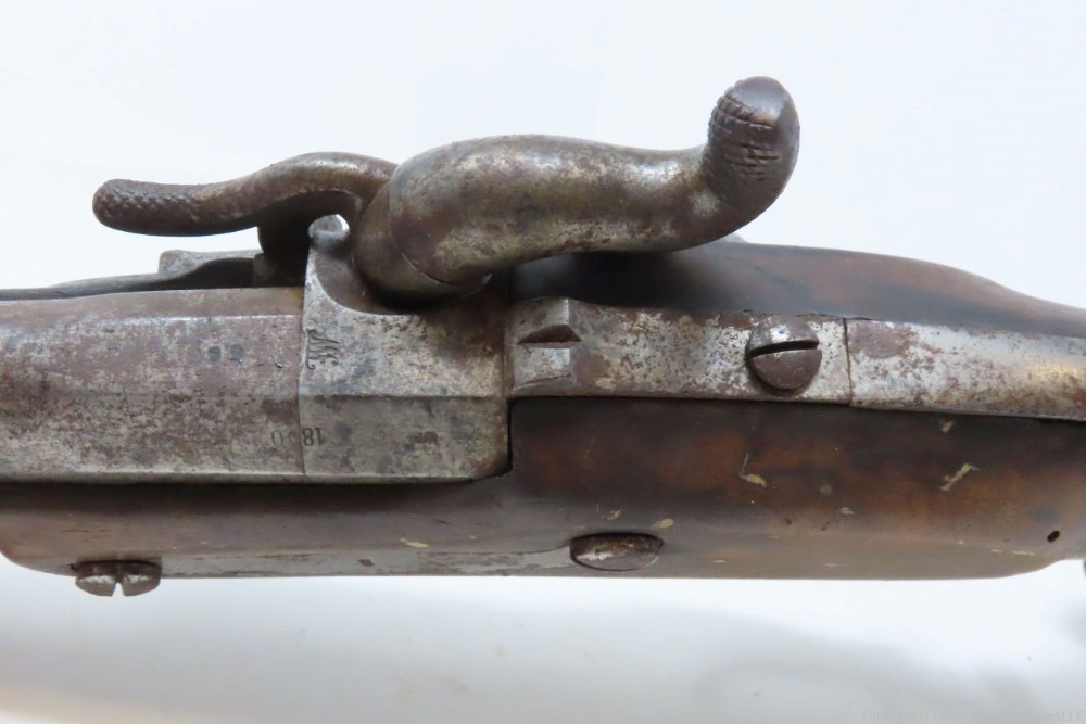 Scarce REGIMENT MARKED Antique PRUSSIAN CAVALRY M1850 Percussion Pistol-img-10