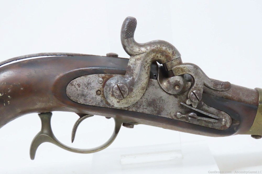 Scarce REGIMENT MARKED Antique PRUSSIAN CAVALRY M1850 Percussion Pistol-img-3