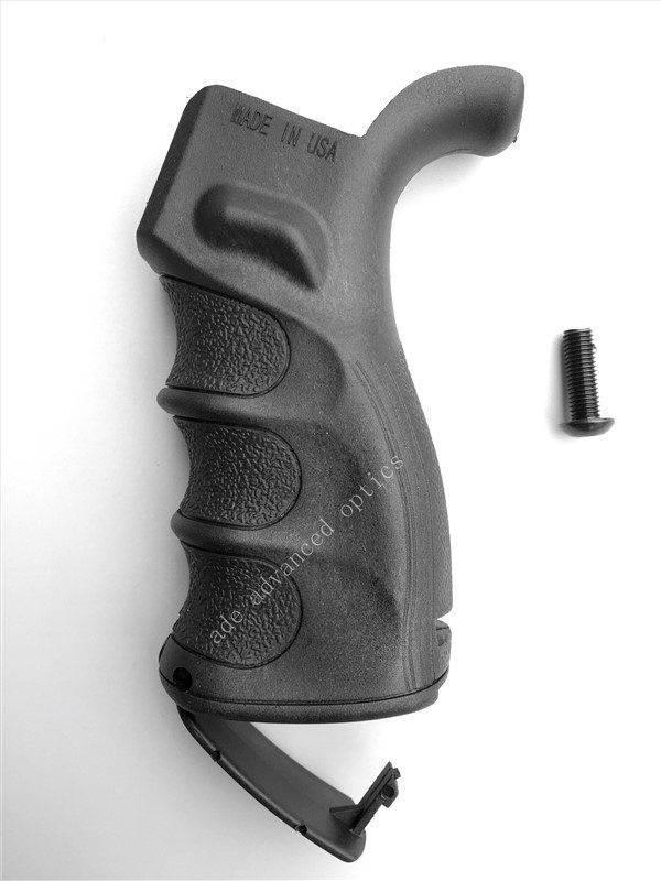MADE IN USA! AR15 Pistol Rear Grip w/Storage Black-img-0