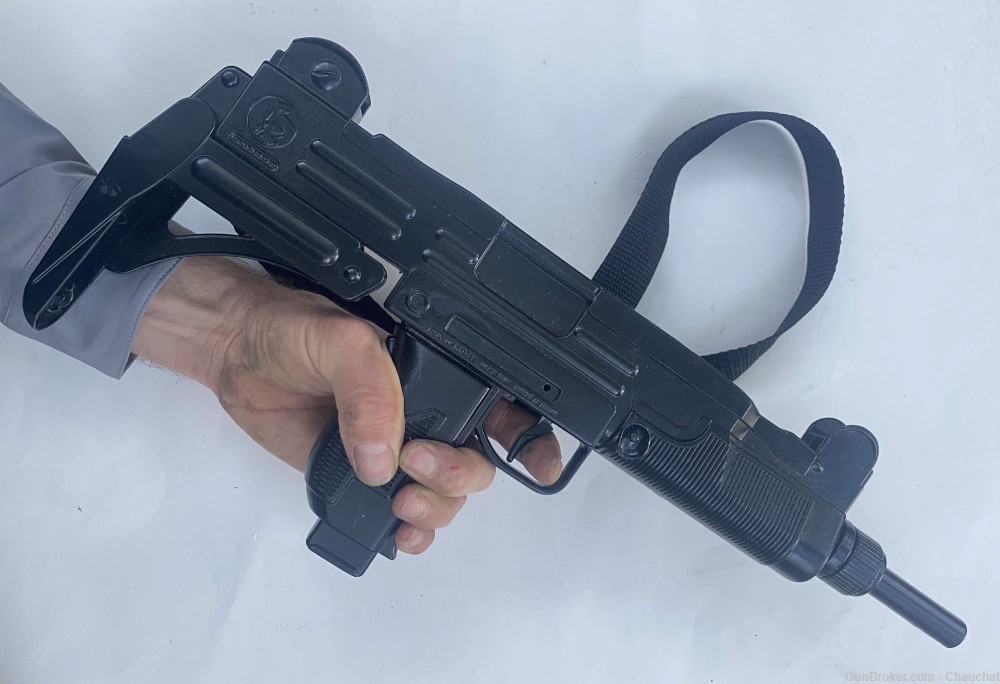 UZI Metal 12 Shot Cap Gun Made in Spain by Gohner 18.5" IDF Isreali Entebbe-img-0
