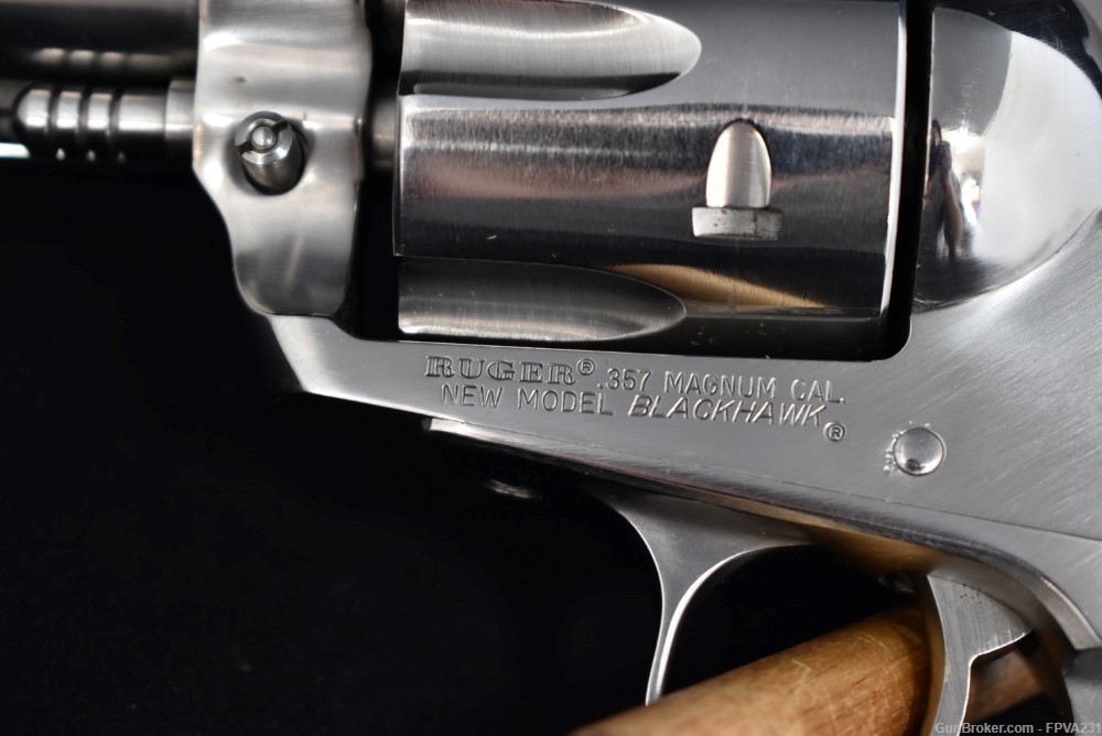 Ruger Blackhawk 357 Magnum Revolver Stainless 6.5” in Box Estate Sale 1983-img-13