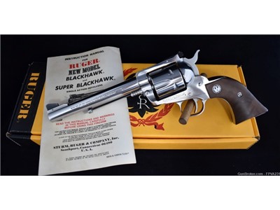 Ruger Blackhawk 357 Magnum Revolver Stainless 6.5” in Box Estate Sale 1983
