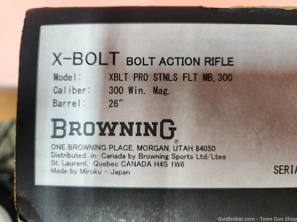 BROWNING X-BOLT PRO 300 WIN MAG NEW! PENNY AUCTION!-img-1
