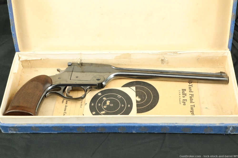 Walter F Roper H&R U.S.R.A Model 195 10” Single Shot Tip-Up Pistol C&R-img-26